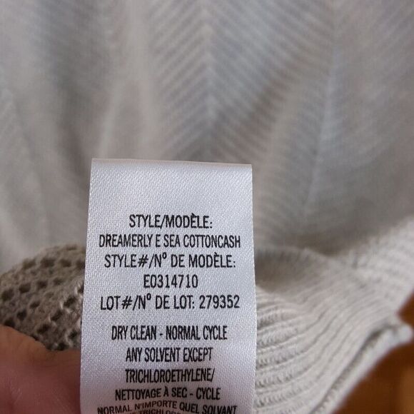 THEORY Womens Sweater Large Gray Pullover Sleeveless Cotton Cashmere DREAMERLY - Picture 4 of 8